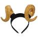 Amosfun bull headband animal antlead of headlist horn headdress party horn headdress dress up hair hoop for banquet festival theme party