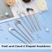 4-Piece U-Shaped Hair Pin Stick Set - Vintage Metal Hair Fork Chignon Pins - Gold & Silver Hair Styling Accessory for Women/Girls - Buy Online on GoSupps.com