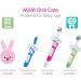 MAM Massaging Toothbrush and Gum Cleaner Girl 3+ Months (1-Count) MAM Baby Toothbrush the Ideal Toothbrush for Baby Girl Baby Essentials Pink - Buy Online on GoSupps.com