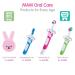 MAM Massaging Baby Toothbrush & Gum Cleaner with Brushy The Bear Character - Interactive App Included - Blue - Boys 3+ Months - 1 Count - Buy Online on GoSupps.com