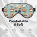 Buy Cute Little Animals Unisex Adjustable Blackout Sleep Eye Mask for Home Travel Yoga & Office Naps - International Shipping - Buy Online on GoSupps.com