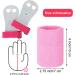 Gymnastics Grips Wristbands Set for Girls Kids Youth - Palm Protection & Wrist Support for Weightlifting, Tennis, Workout - Pink/Black/White - Buy Online on GoSupps.com