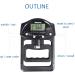 GRIPX Digital Hand Dynamometer - Electronic Grip Strength Meter 198 lbs / 90 kg | Automatic Recording Black - Buy Online on GoSupps.com