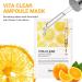 Mediheal Vita Clear Ampoule Mask 10Pack - Vitamin C Radiant Face Mask for Dull Skin - Lime Extracts and Glutathione - Melanin Control - Reduces Pigmentation - Tencel Sheet - Buy Online on GoSupps.com