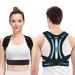Back Support Brace Posture Corrector: Shoulder Straightener Belt for Women Men - Adjustable Lumbar Spine Corrector Strap - Relief pain from Upper Back Shoulders Neck - Clavicle Hunchback Support (L)