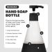 Cleancult Glass Hand Soap Dispenser 12oz 2 Pack - Refillable Container for Hand Soap, Body Wash - Shatter Resistant, Non-Slip Grip - Ideal for Kitchen & Bathroom Sink - Matte Black - Buy Online on GoSupps.com