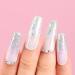 AIMEILI Valentine's Day Gel Nail Polish Set - French Tips White, Clear Nude Pink Glitter, Black Gel Color - Soak Off Nail Lacquer Color Set - 6pcs X 10ml - Kit Set 1 - Buy Online on GoSupps.com
