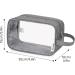 Narwey Clear Travel Toiletry Bag - Grey Makeup Organizer for Women on the Go - Buy Online on GoSupps.com