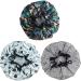 Buy Adjustable 3 Pack Waterproof Shower Caps for Women | Double Layer Swimming Caps - Multicolor - Buy Online on GoSupps.com