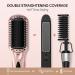Terviiiix Hair Smoothing Brush - Negative-Ion Ceramic Glazing Brush for All Hair Types | Dual Voltage | 16 Temp Settings | Auto-Off Technology - Buy Online on GoSupps.com