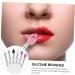 BELLIFFY 6pcs Eye Shadow Brush Makeup Eyeshadow Big Sequined Eyeshadow Brush Transparent Plastic Handle - Buy Online on GoSupps.com