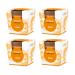 Pajoma fragrance candle 4er set orange - in satin glass |4x 120g of wax weight burning time: 25 hours in a noble gift packaging |Premium quality orange 4