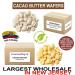 2 lb. Deodorized Cocoa Butter Wafers - Food-Grade Vegan Non-GMO for Skin, Body, Hair Care | DIY Body Butter, Lotions, Chocolate Bars, Creams | Reduces Fine Lines, Wrinkles - Ideal for Eczema, Psoriasis - Buy Online on GoSupps.com