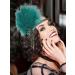 IYOU 1920s Feather Gatsby Headpiece Green Crystal Flapper Headband Tassel Vintage Party Festival Hair Accessories for Women - Buy Online on GoSupps.com