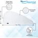 KEEPOZ Cotton Hair Towel Wrap for Women - Quick Dry Super Absorbent Turban Head Wrap with Button - Anti Frizz Hair Cap for Curly, Long & Thick Hair - White - Buy Online on GoSupps.com