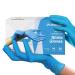 Blue Nitrile Disposable Gloves Medium, 50 Count - Medical Exam Grade Gloves, Dental and Surgical Grade - Powder and Latex Free Rubber Gloves - 3 Mil Thickness Medium Blue 50
