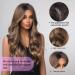 Brown Long Curly Synthetic Wig for Women - Wavy Hair with Dark Roots & Middle Part - International Shipping - Buy Online on GoSupps.com