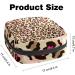 Portable Women's Binding-Up Bags | Menstrual Cup & Tampon Storage for Teens | Leopard Brown Multicolored - Buy Online on GoSupps.com
