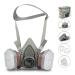 RHINO Face Cover for Painting Dust Particulate Chemicals Machine Polishing Organic Vapors Pollen and Chemicals Set with Filter Cottons