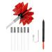 Chimney Flue Cleaning Rod Sweep Sweeping Brush Set Dry Duct Clean Kit Lint Remover (Brush Head + Rods/Use Chimney Sweep kit (Color : 6 Rods Size : 410mm)