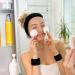 AMCAMI 9 Pcs Spa Headband & Wristband Set - Microfiber Makeup Hair Band & Facial Skincare Towels for Women & Girls - Black - Buy Online on GoSupps.com