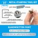 BESTNULE Metal Stamping Kit - Number and Letter Stamp Set (A-Z 0-9 & Love Symbol) - Industrial Grade Hardened Carbon Steel - for Metal, Wood, Plastic, Leather - 1/8 inch - 3MM - Buy Online on GoSupps.com