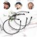 Men's Fashion Metal Hair Bands with Teeth - 6Pcs Black Elastic Headbands for Sports & Beauty - Buy Online on GoSupps.com