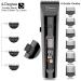 Hatteker Men's Cordless Hair Clipper & Beard Trimmer Kit - Waterproof, Professional Grooming Tool with LED Display - USB Rechargeable - 4 in 1 - Buy Online on GoSupps.com