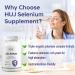 HUJ Selenium Supplement 60 Capsules Antioxidant Support Mineral Supplement - Buy Online on GoSupps.com