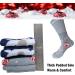SYOLLAVE Extra Wide Diabetic Socks for Men Women - Non-Binding Cast Sock, Bariatric Lymphedema Neuropathy Socks - Grey, 2 Pairs - Buy Online on GoSupps.com