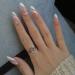 NLOOKS Almond Shape Short Stick on Nails Kit with Pink Wave Designs- False Nails Set for Women with Nail Glue (LANL-2COLORS) - Buy Online on GoSupps.com