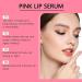 Pink Lip Serum Plumper Hydrating Lip Stain For Women Glow Color Changing Lip Oil Color Changing Lip Gloss Pink Lip Serum Plump Gorgeous Glow Of Lips Pink Lip Serum Plumping Gloss Essence (1PC) - Buy Online on GoSupps.com