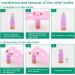 Rowiz 15PCS 5ml Purple-Orange Gradient Color Glass Roll on Bottles UV Protection Empty Sample Vial Essential Oil Glass Bottles with Stainless Steel Roller Balls and Golden Screwcap with Buckle - Buy Online on GoSupps.com