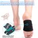 Unisex Arch Support Bands for Flat Feet & Plantar Fasciitis - Adjustable Compression Orthotics for Men & Women (Black 1 Pair - Buy Online on GoSupps.com