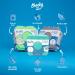 Cheeky Wipes Reusable Hands & Face Kit - 25 Washable Rainbow Microfiber Baby Wipes with Storage Container, Travel Bag, and Essential Oil Soaking Solution - Buy Online on GoSupps.com