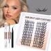 Lash Clusters Kit - Fox Eye Manga Lash Extensions | Natural Wispy Cat Eye DIY Lashes with Bond & Seal Applicator | International Shipping Available - Buy Online on GoSupps.com