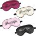 4Pcs Satin Sleeping Mask Set - Soft Blackout Eye Masks with Adjustable Straps for Comfort | Ideal for Sleep Meditation and Travel - Unisex for Women Men & Kids - Buy Online on GoSupps.com