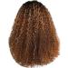 Wig Women Long Hair Brown Wavy Brazilian Women Cosplay Curly Long Synthetic Hair 50s 70s 80s 60s