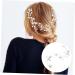 Beaupretty the wig bridal hair flower head bridesmaid hair crystal European and American crystal bride hair clips headgear the side wedding plastic pearl bride crystal hair Comb - Buy Online on GoSupps.com