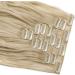 Silk-co 24 8PCS Clip in Hair Extensions Bleach Blond Synthetic Curly Wavy Hair for Full Head - Buy Online on GoSupps.com