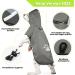 Shop DQGHQME Waterproof Pet Raincoat with Hood - Adjustable Reflective Rain Jacket for Small Medium & Large Dogs - XL Gray - Buy Online on GoSupps.com