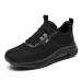 N BESUNEW Womens Walking Shoes with Arch Support Comfy Orthotic Tennis Athletic Sneakers for Foot Pain Relief US Size 5.5-11 10 Black