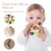 Baby Teething Toys Set for 0-12 Months | Soft Silicone Chew Toys | Fruit Food Feeder Pacifier (3 Pack) - Green - Buy Online on GoSupps.com
