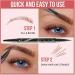 Liquid Eyebrow Pen 3D Microblading Eyebrow Pencil Waterproof Liquid Eyebrow Pen Double Head Liquid Eyebrow Pencil Creates Natural Brows Brown - Buy Online on GoSupps.com