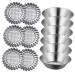 OUNONA 40 Pcs Egg Tart Mold Reusable Baking Molds Mini Pie Mini Chocolates Cheese Cake Molds Metal Muffin Tin Practical Fudge Molds Cake Mould Aluminum Alloy Stainless Steel Chrysanthemum 7X1.8CMx2pcs Silverx2pcs