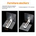 Oototr 8 Sets of Infant & Toddler Fuse - Tilt Protection Furniture Wall Anchors | Baby & Pet Proofing Anti-Tip Holder | No Drill Furniture Anchors with Stickers - Buy Online on GoSupps.com