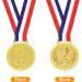 SONHPU 12 Pieces Gold Award Medals with Neck Ribbon - 2 Inches Olympic Style Metal Winners - Buy Online on GoSupps.com