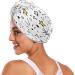 Doodle Stars Dry Hair Cap - 2 Piece Quick Drying Towel Set with Button Headband | Super Absorbent Soft & Comfortable for Effortless Hair Care - Buy Online on GoSupps.com
