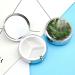 Round Tropical Rainforest Print Pill Box | 3 Compartment Pocket Organizer | Decorative Metal Pill Case for Travel - Buy Online on GoSupps.com