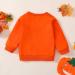 Pumpkin Print Toddler Halloween Sweatshirt | Orange Pullover for Boys and Girls 2-3T - Buy Online on GoSupps.com